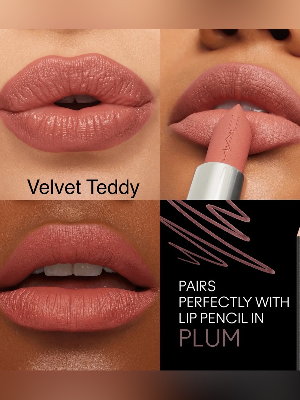 Mac Macximal Matte Lipstick in Shade Velvet Teddy Not Used